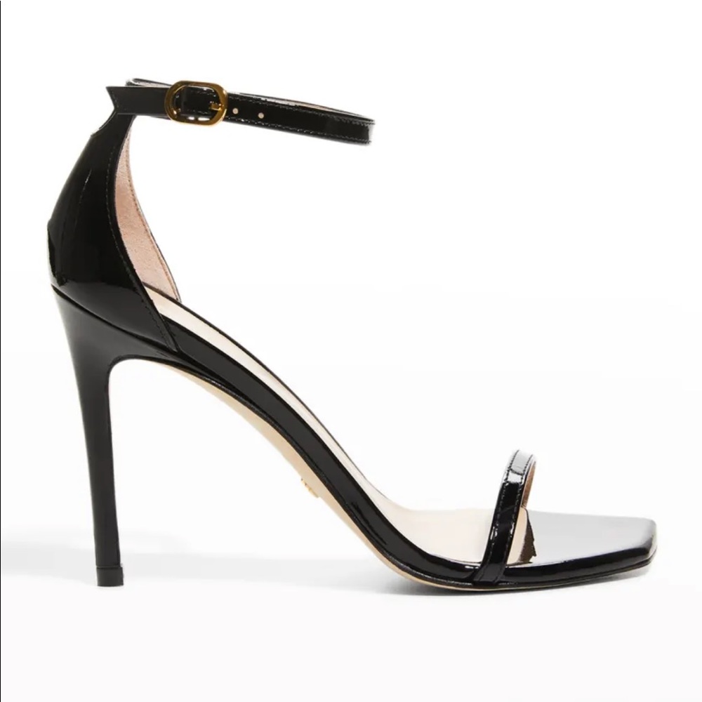 Stuart Weitzman Shiny Patent Leather Sandal 105MM